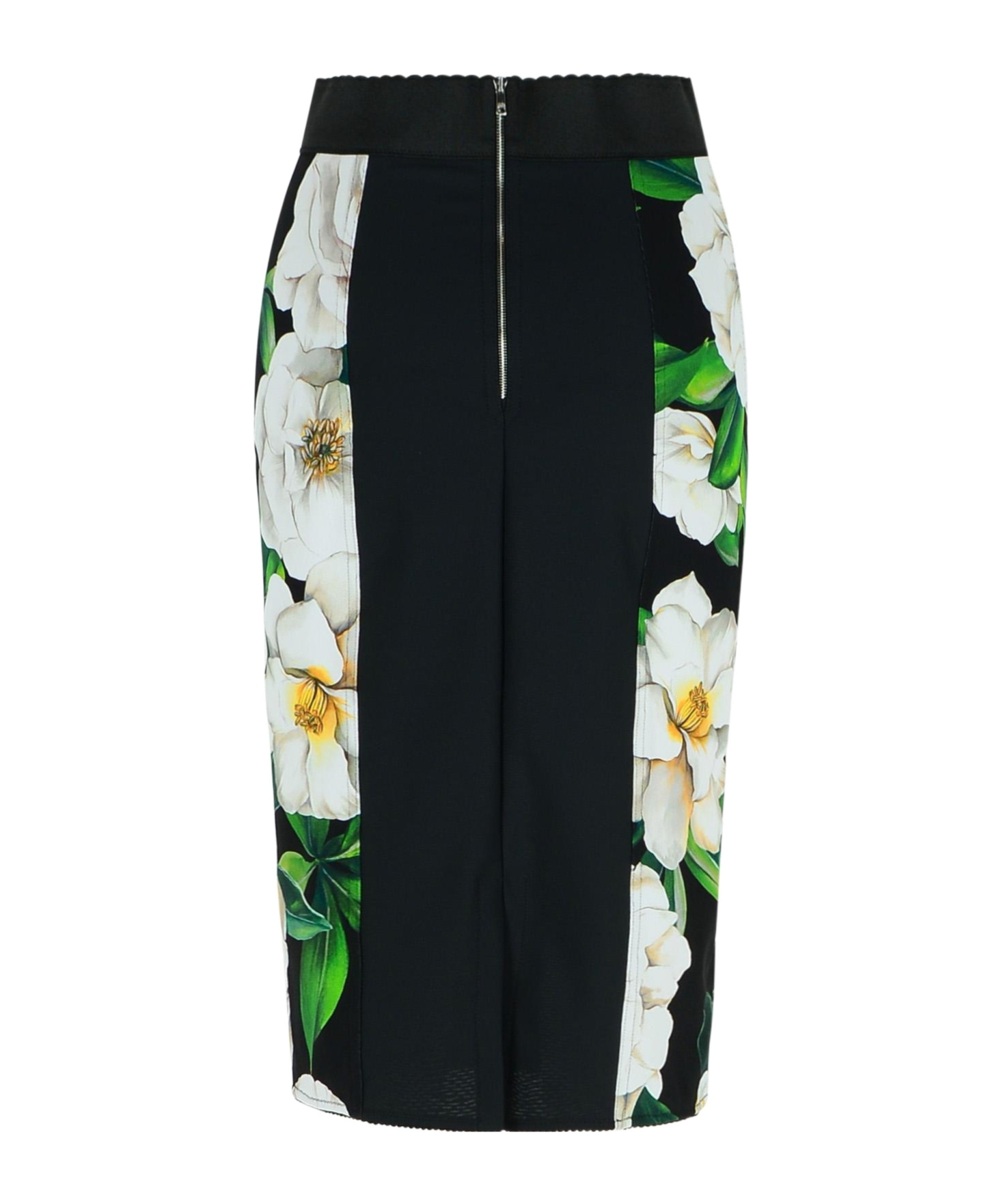 Dolce & Gabbana Floral Pattern Skirt In White