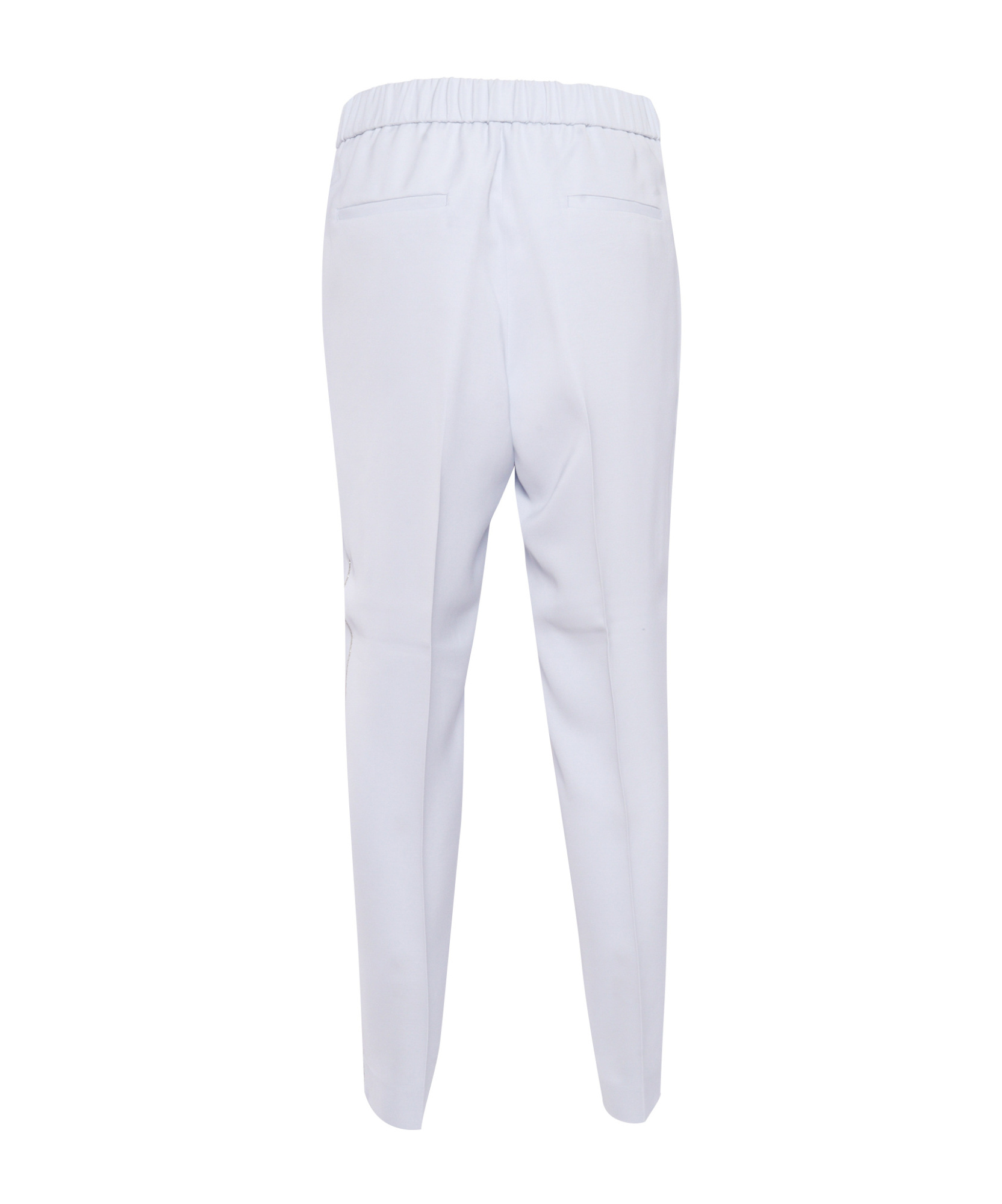 Peserico Elastic Waist Casual Pants In White