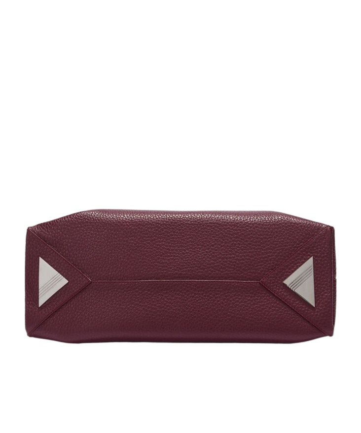Attico Maroon La Passeggiata Medium Tote In Red