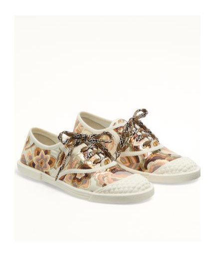 Valentino Lace-up Low-cut Casual Shoes In White