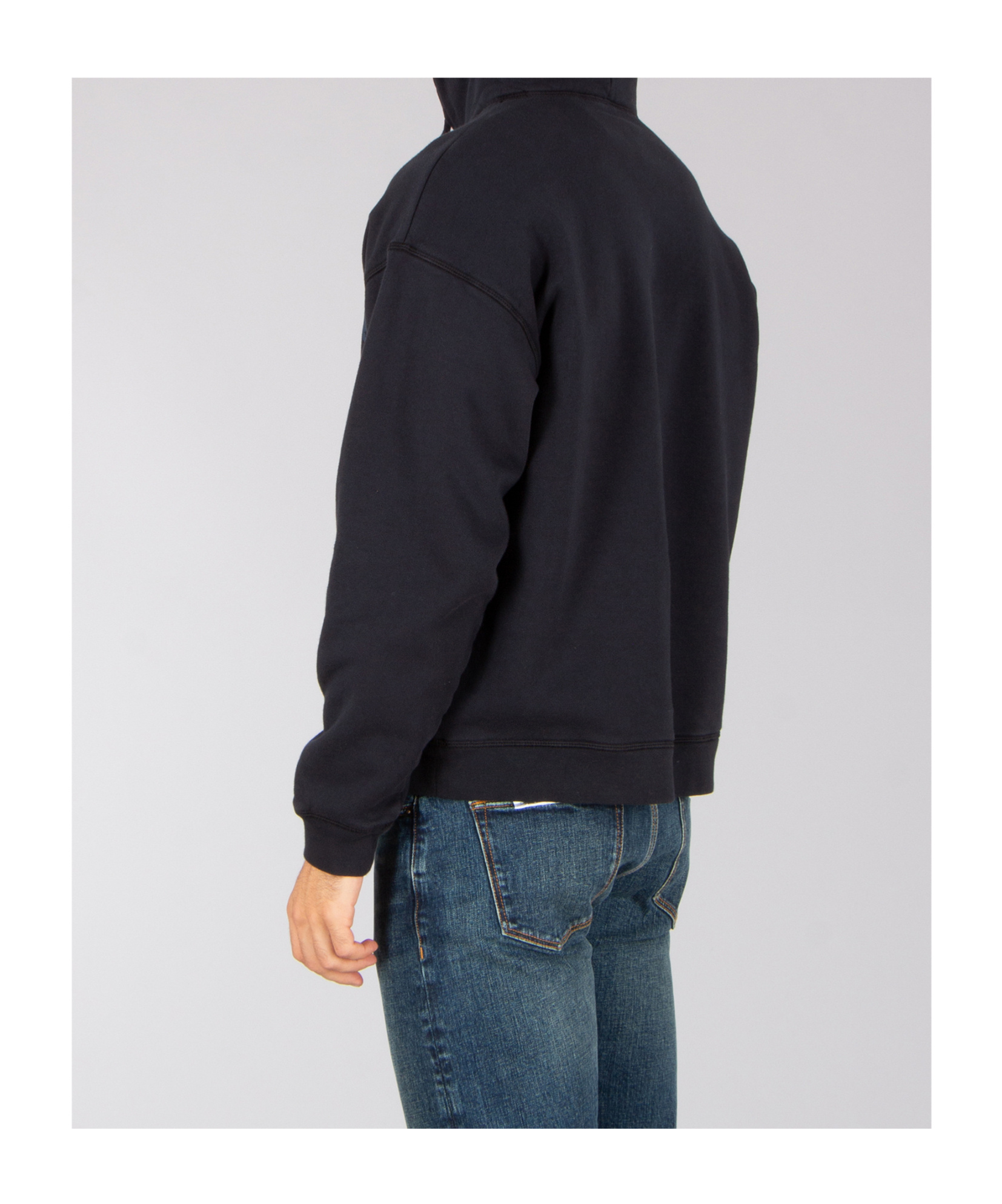 Dsquared2 Loose Hooded Sweatshirt In Blue