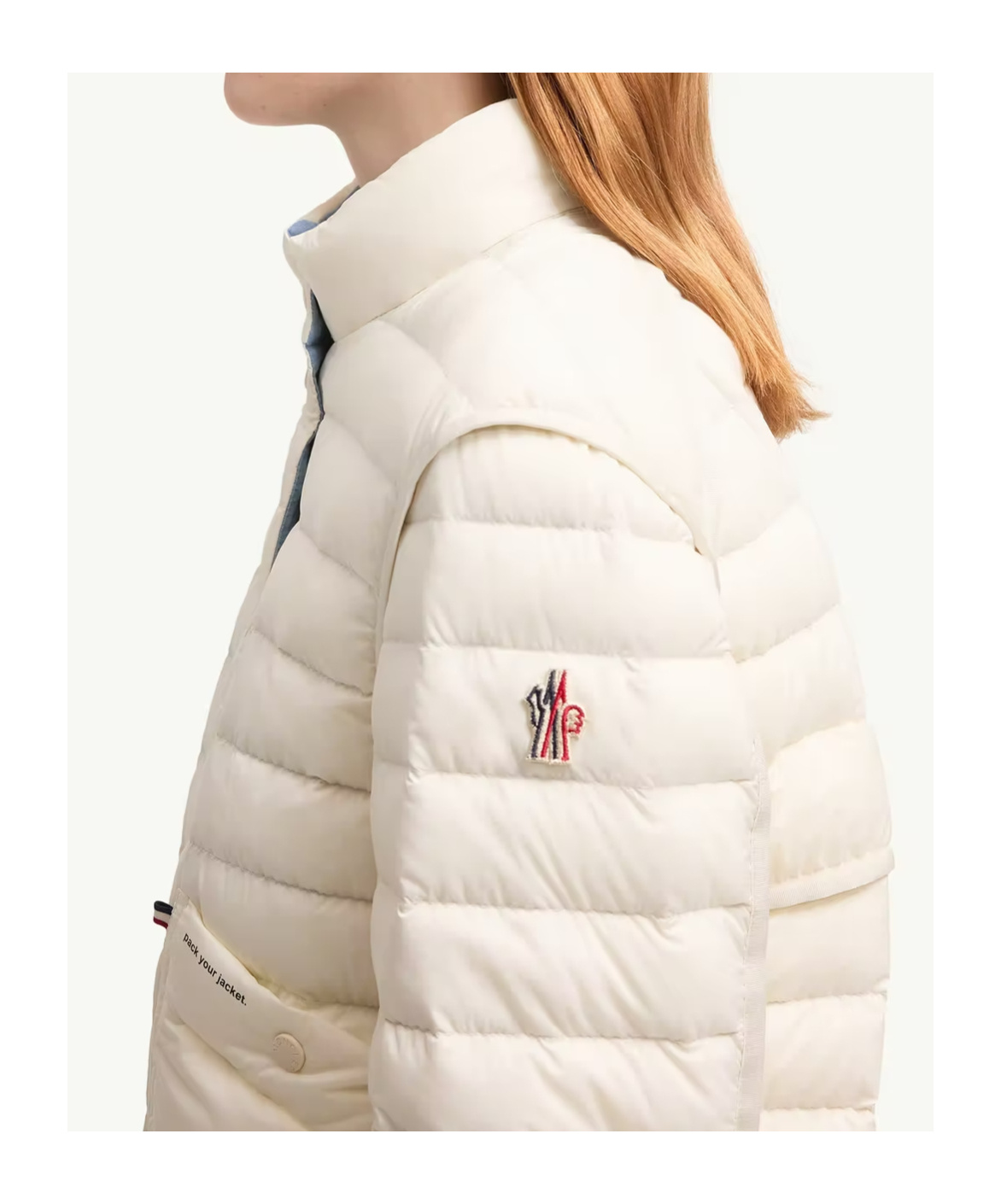 Moncler Madulains Packable Down Jacket In White