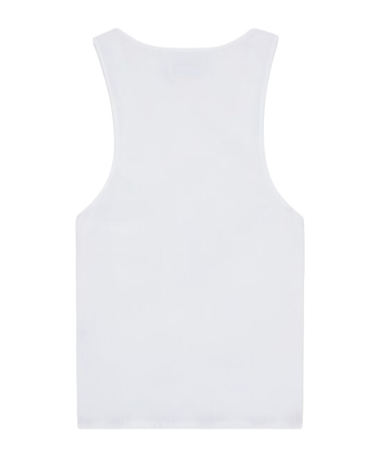 Saint Laurent Poplin Tank Top In White