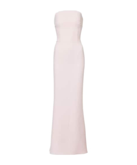 Safiyaa London Sofie Embellished Crêpe Bustier Gown In Pink