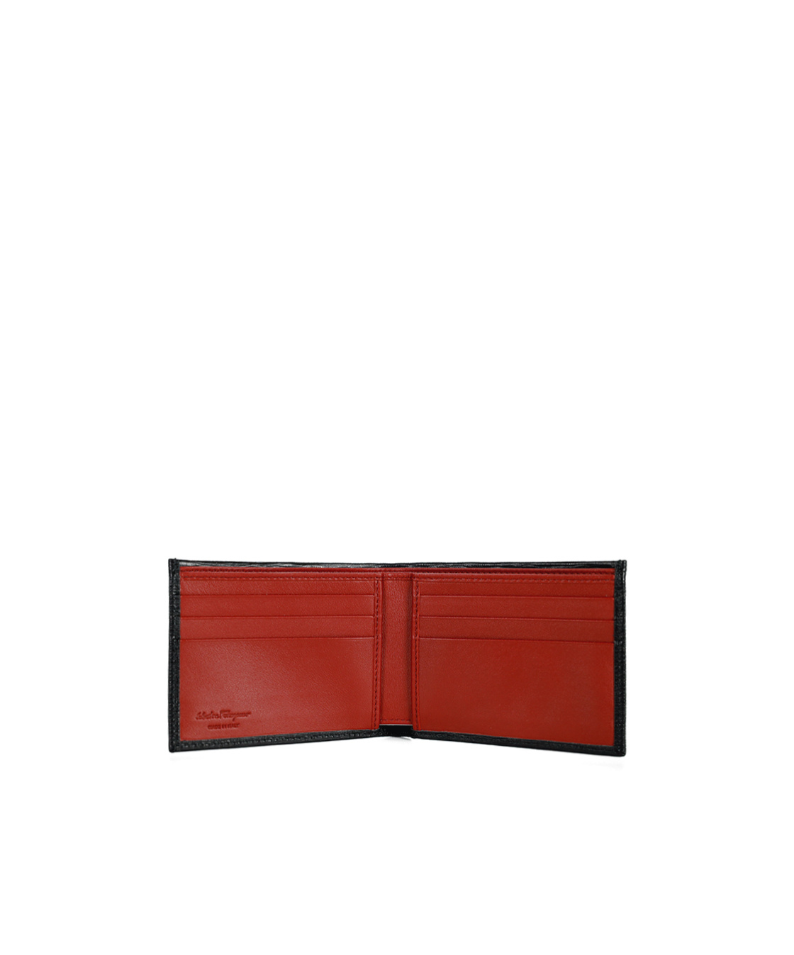 Ferragamo Contrasting Logo Wallet Two-piece Set In Red