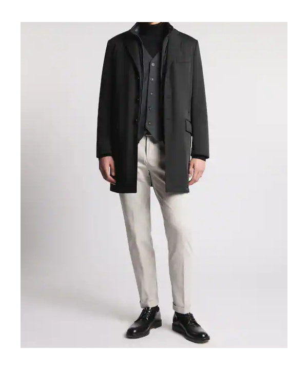 Fay Buttoned Blazer Jacket In Black