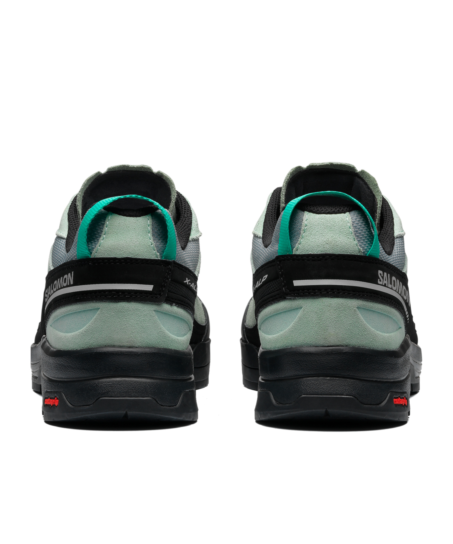 Salomon Leather And Mesh Sneakers With Secure Lacing System In Black