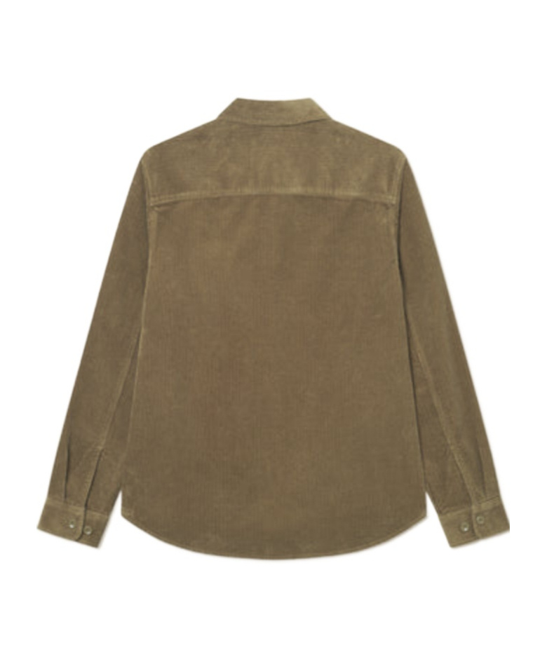 Les Deux Kody Corduroy Overshirt In Green