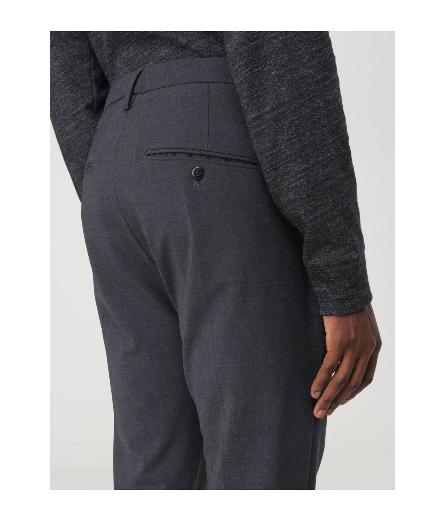 Dondup Belt-loop Casual Pants In Black