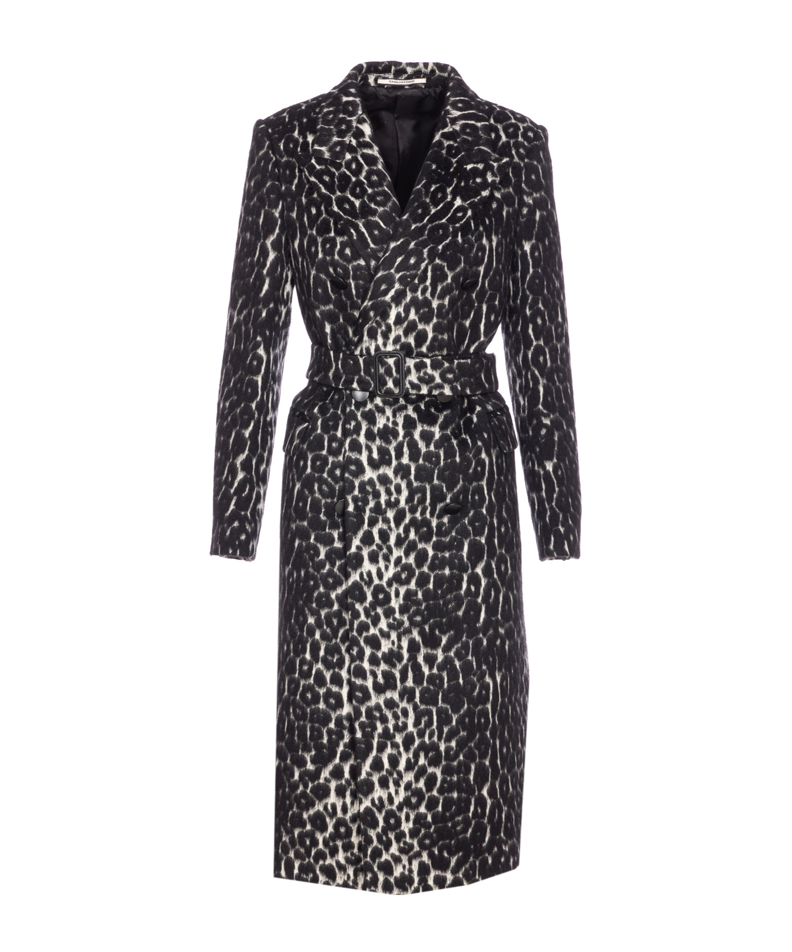 Tagliatore Leopard Printed Bouble Breasted Coat In Animal Print