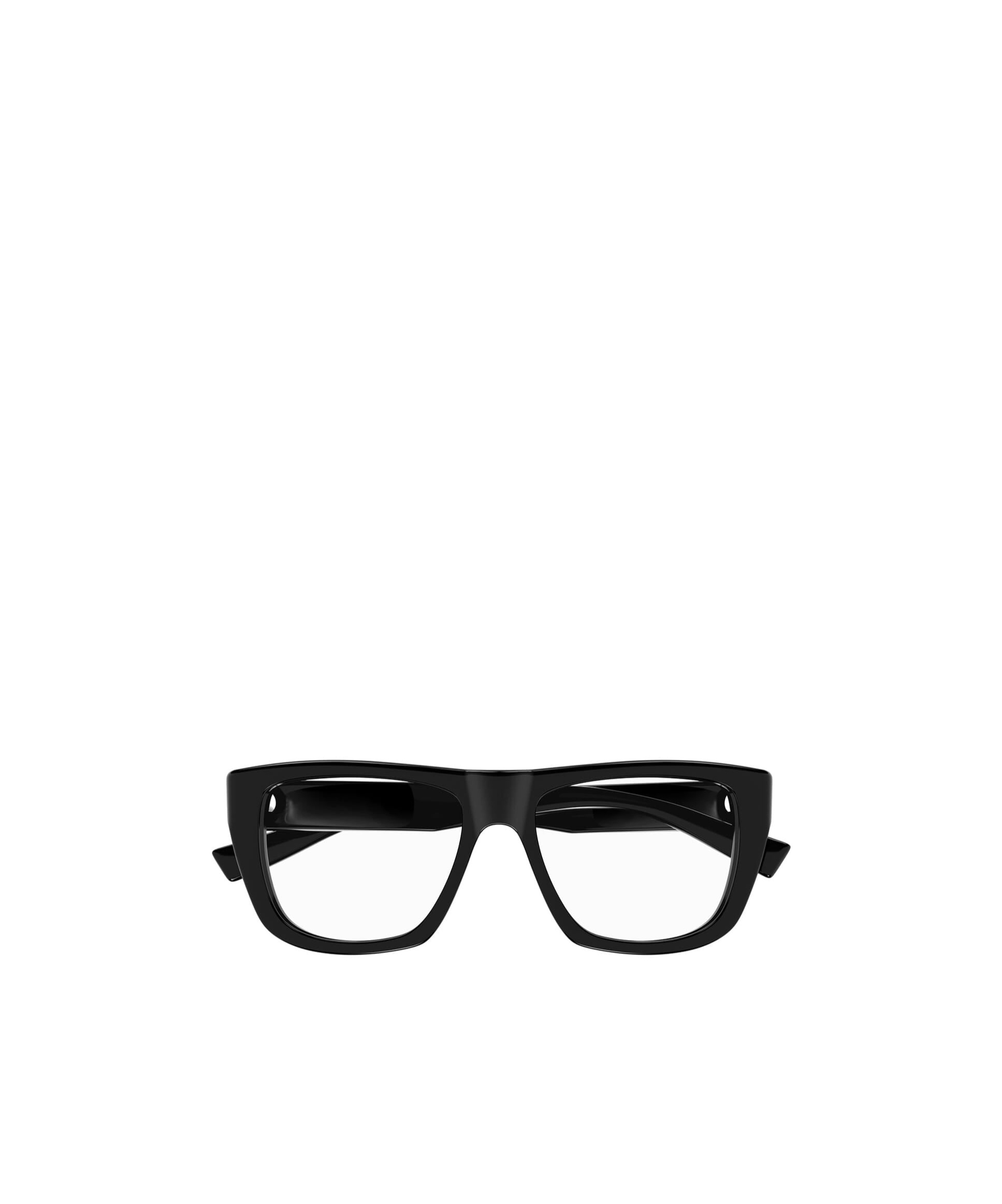 Saint Laurent Logo Flat Mirror In Black