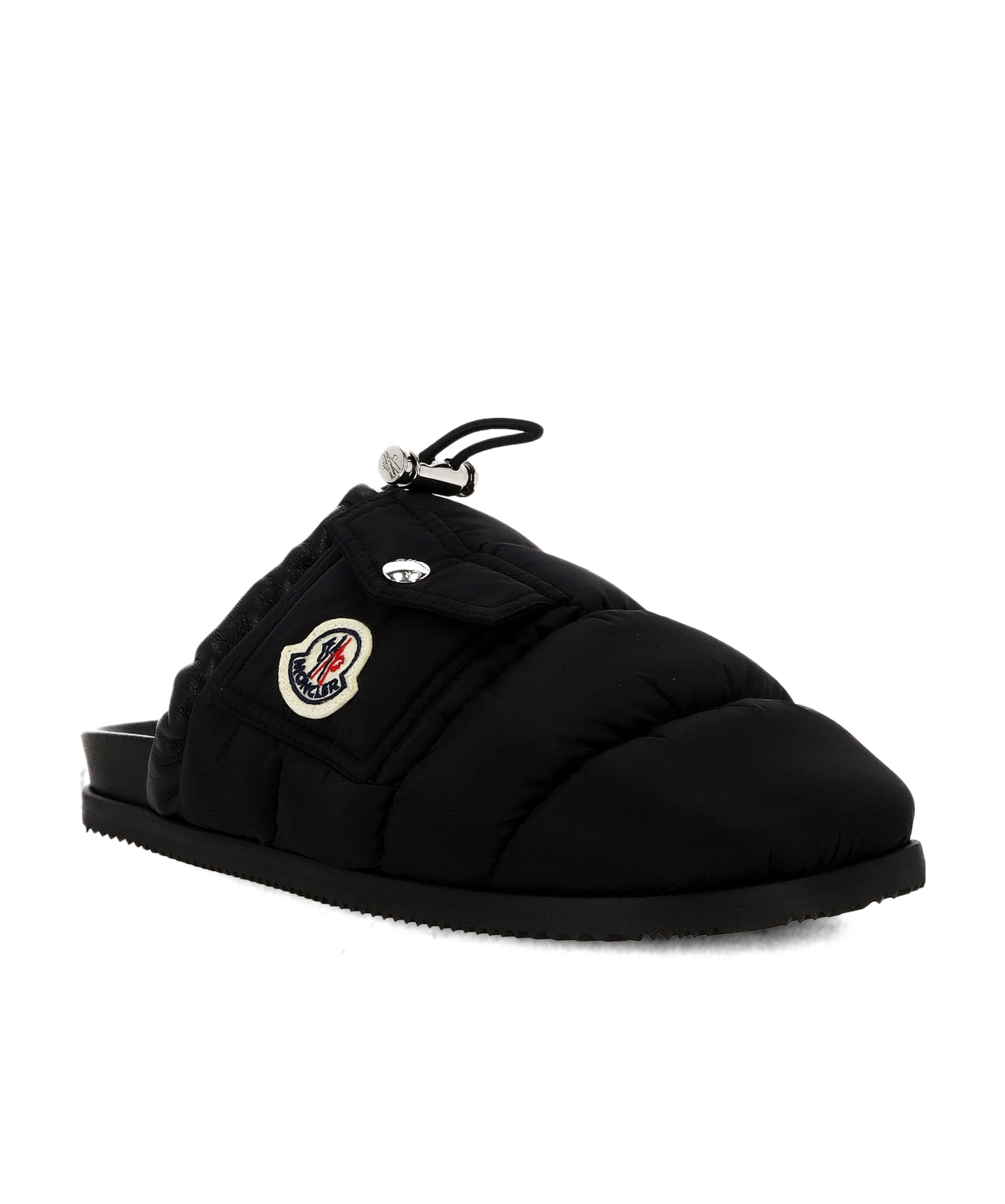 Moncler Fusion Mules Quilted Detail In Black