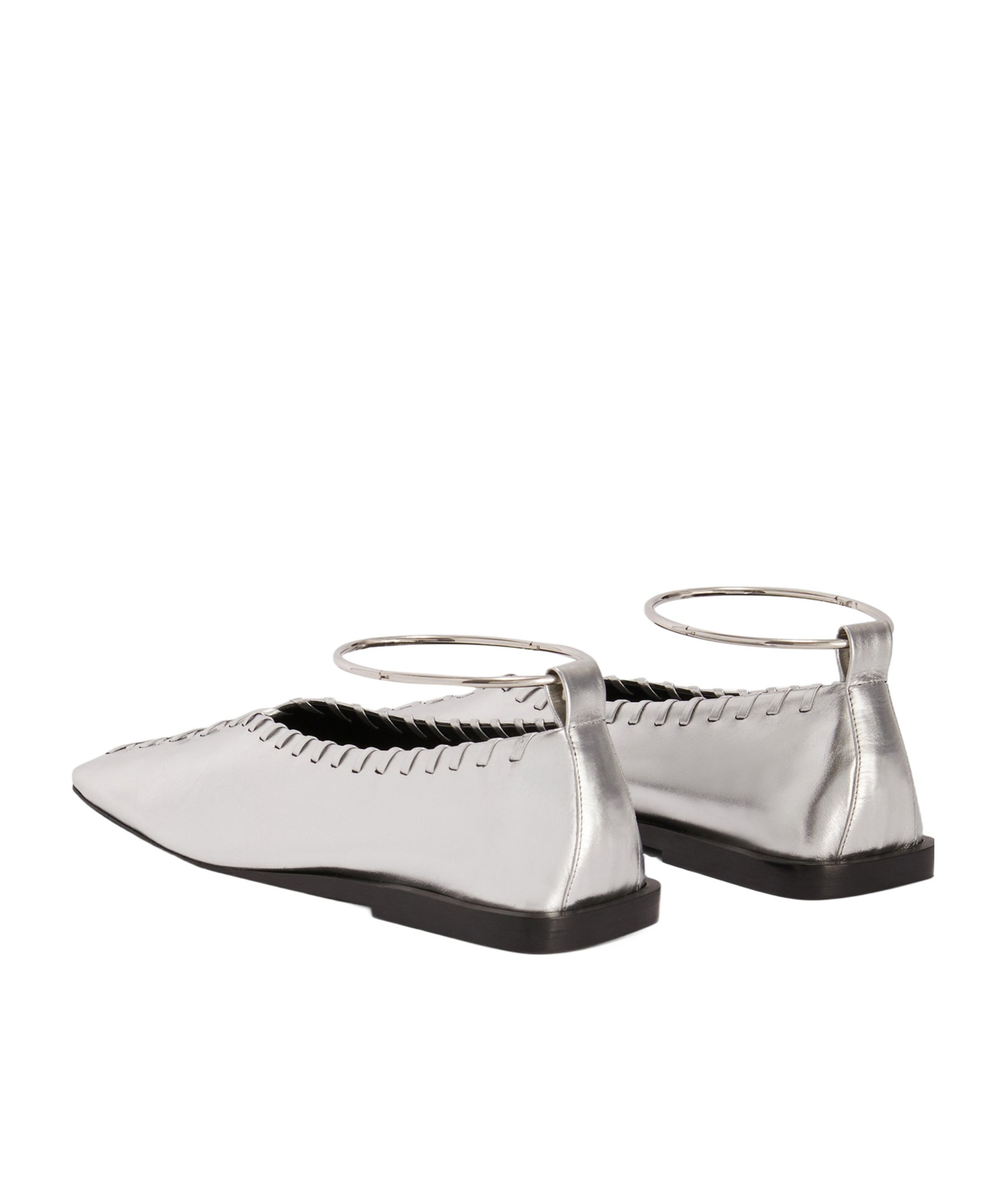 Jil Sander Metallic Ballet Flats