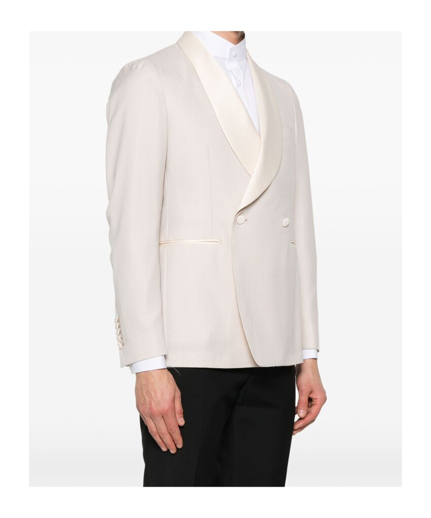 Tagliatore Double-breasted Blazer In Pink