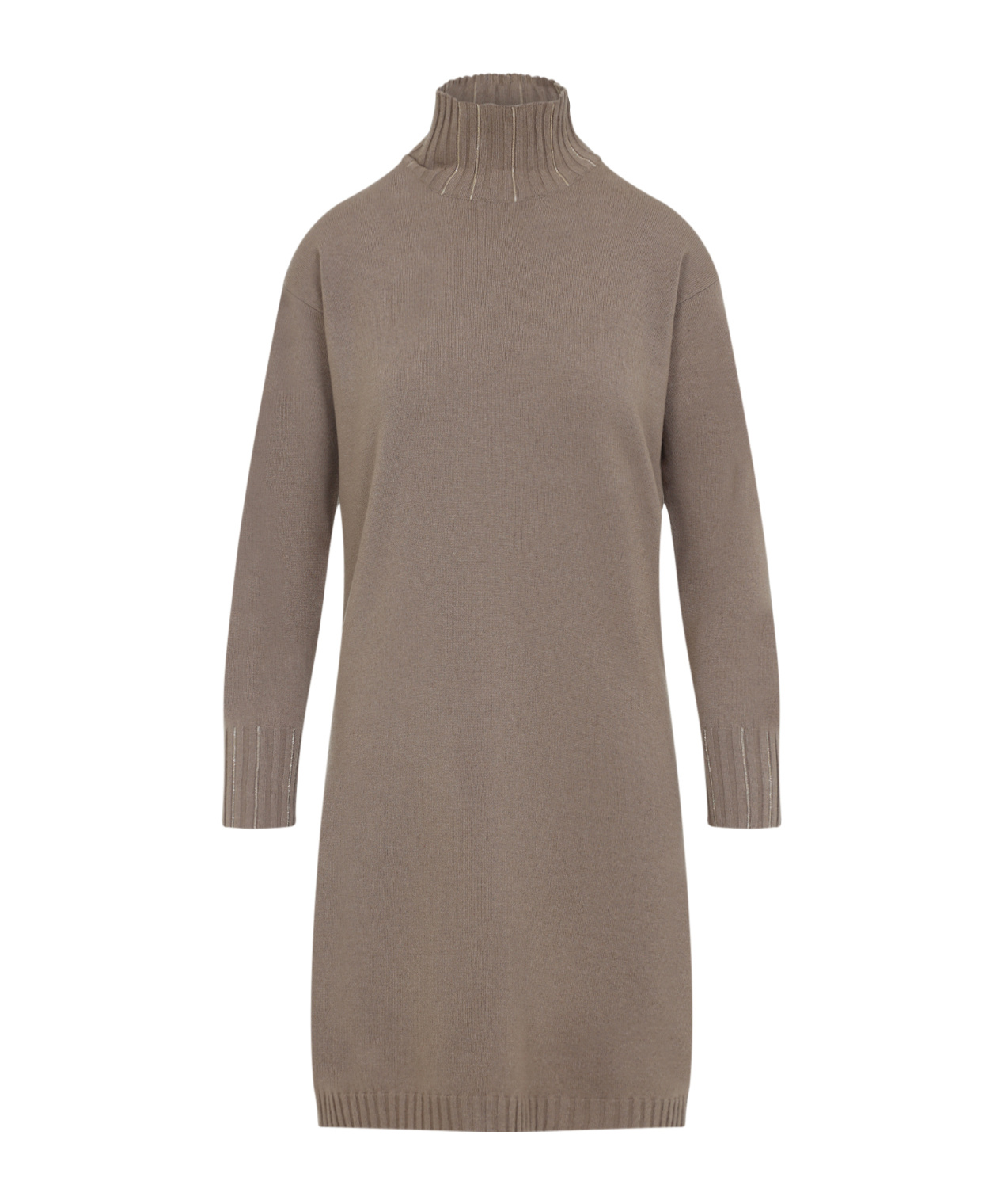 Fabiana Filippi Knit Midi Dress In Brown