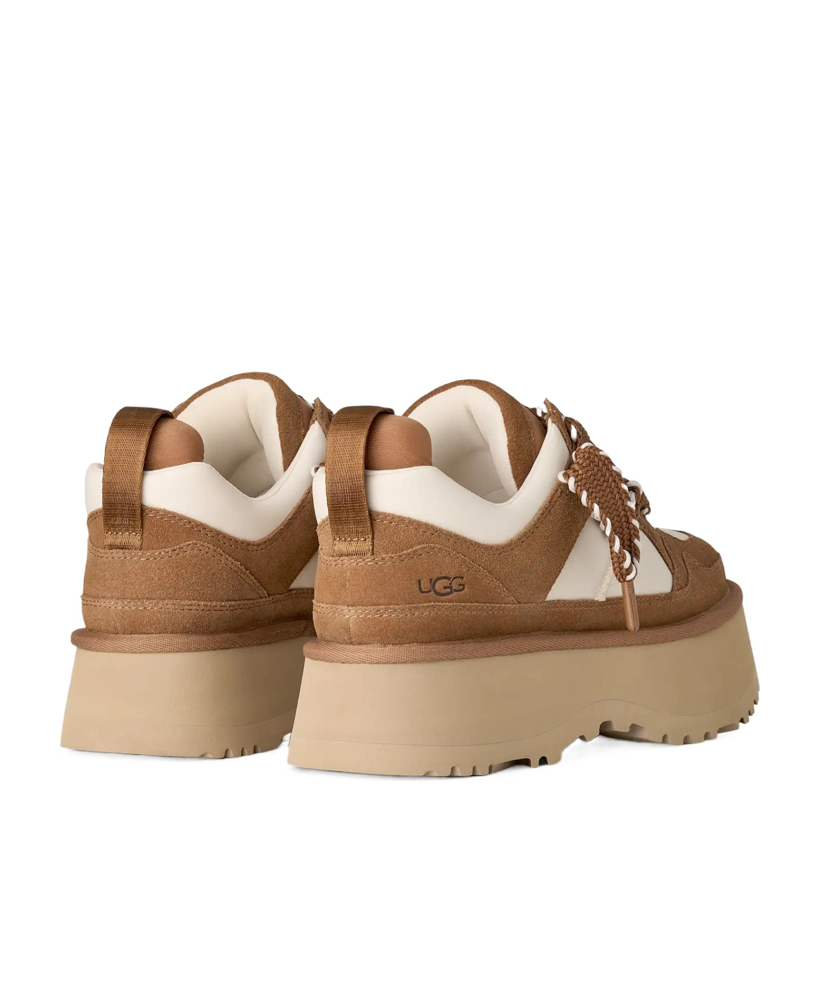 Ugg Astromel Platform Lace-up Sneakers In Brown