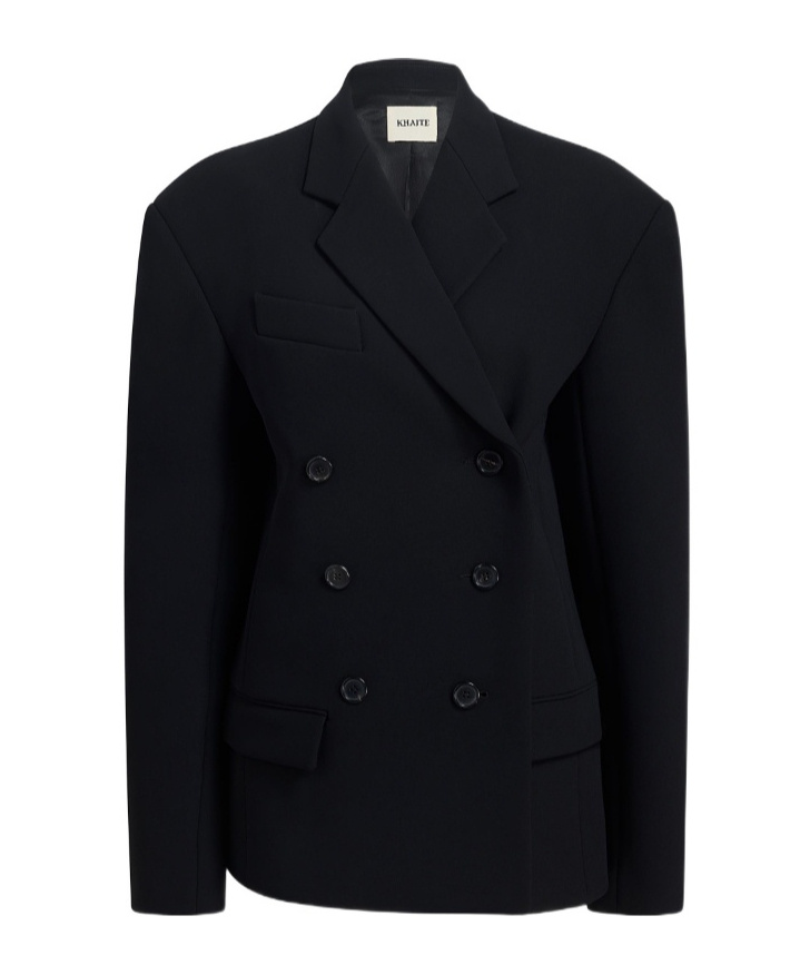 Khaite "arnoll" Coat In Blue