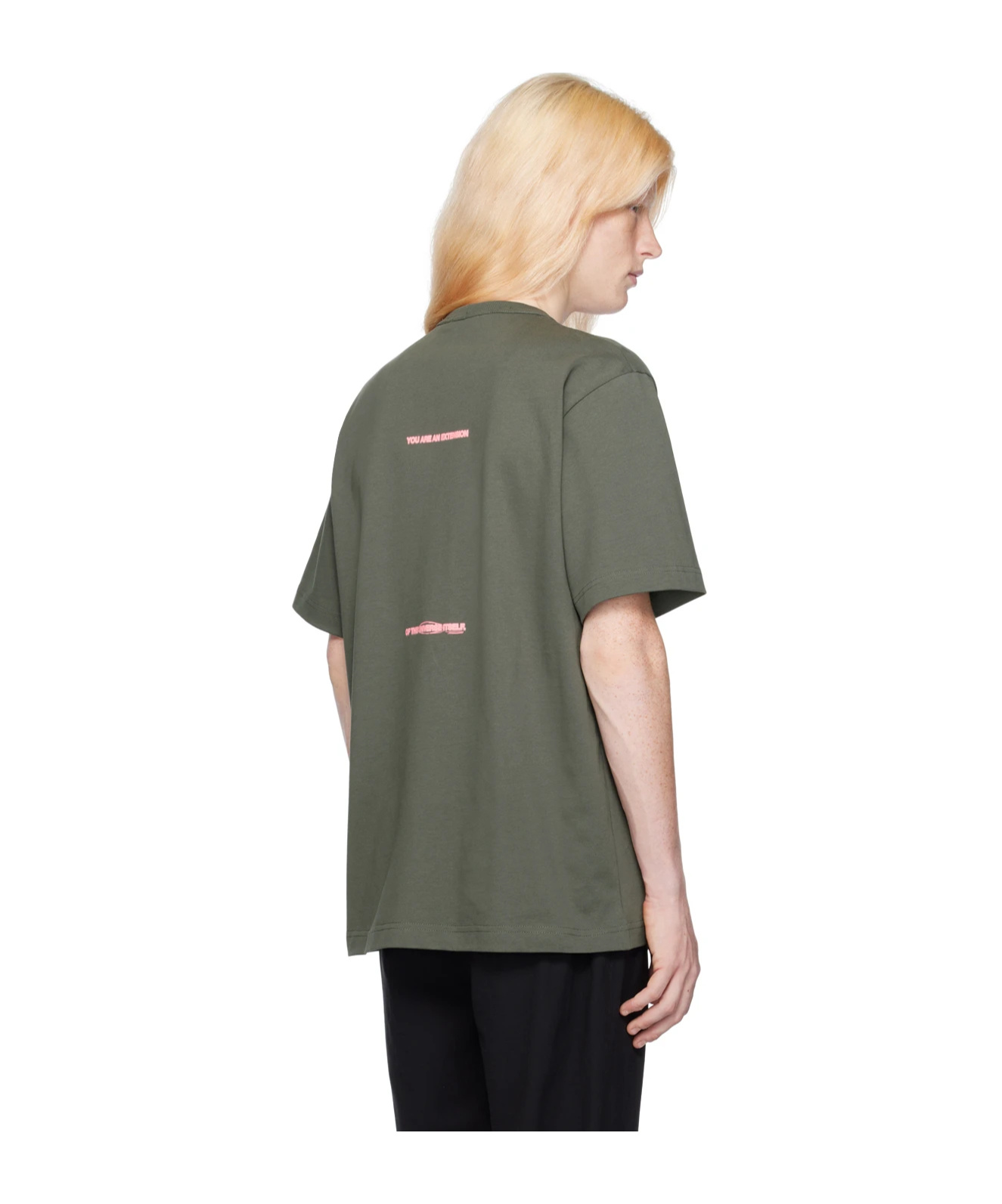 Helmut Lang Item O-neck Short-sleeved T-shirt In Gray
