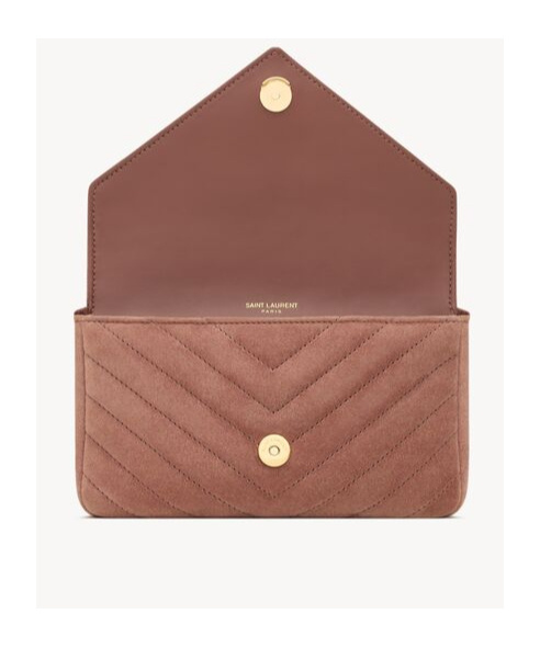 Saint Laurent College Mini Shoulder Bag In Brown