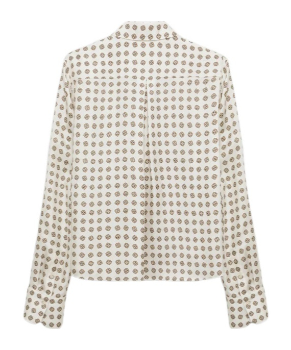 Dorothee Schumacher Printed Silk Twill Blouse In White