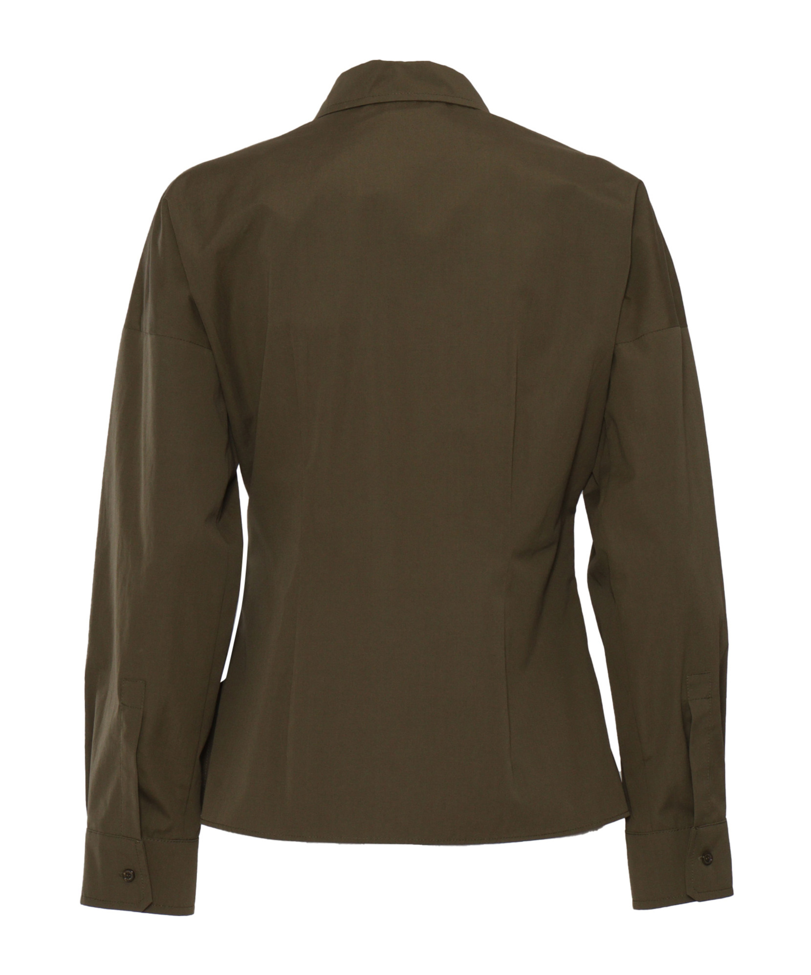 Weekend Max Mara Poplin Shirt With Long Sleeves In Brown