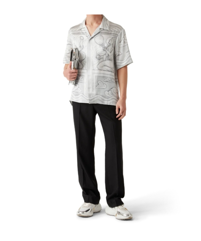 Casablanca Short-sleeved Shirt In White