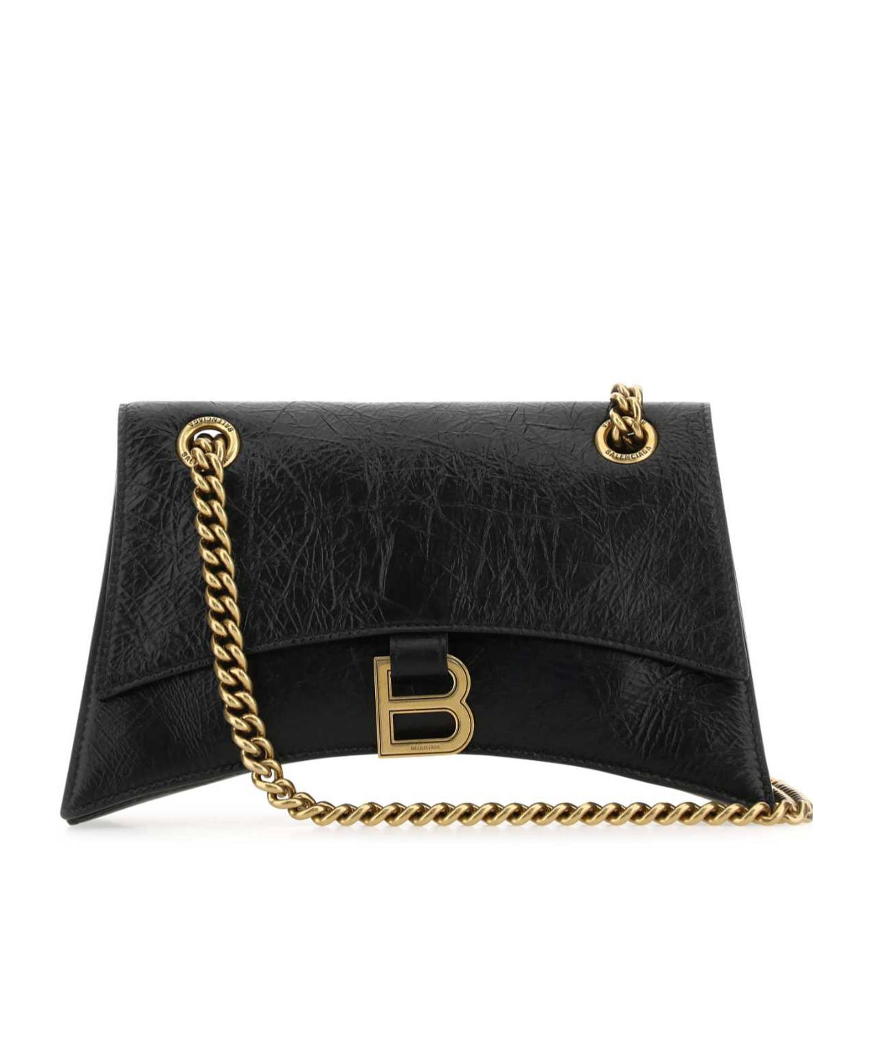 Balenciaga Chain-link Strap Bags Gold-tone Hardware In Black