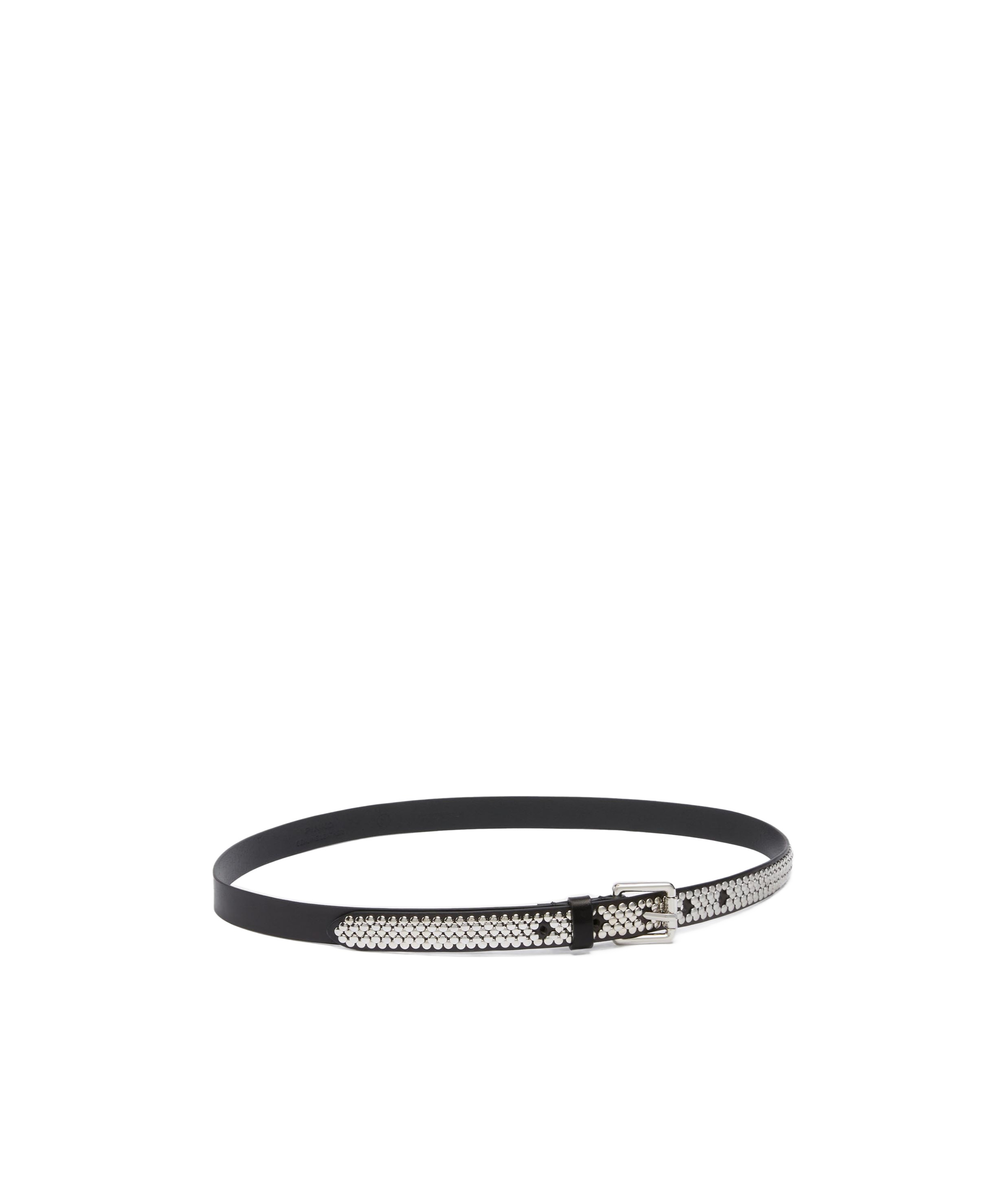 Pinko Nail-trimmed Belt In Black