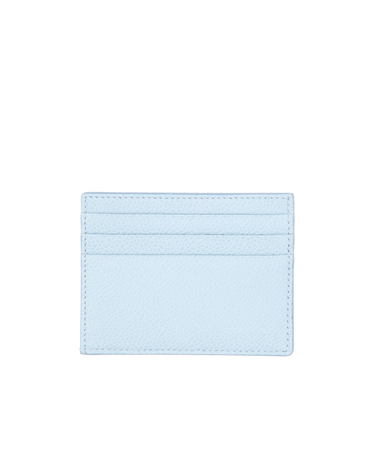 Thom Browne Textured Leather Card Holder In Blue