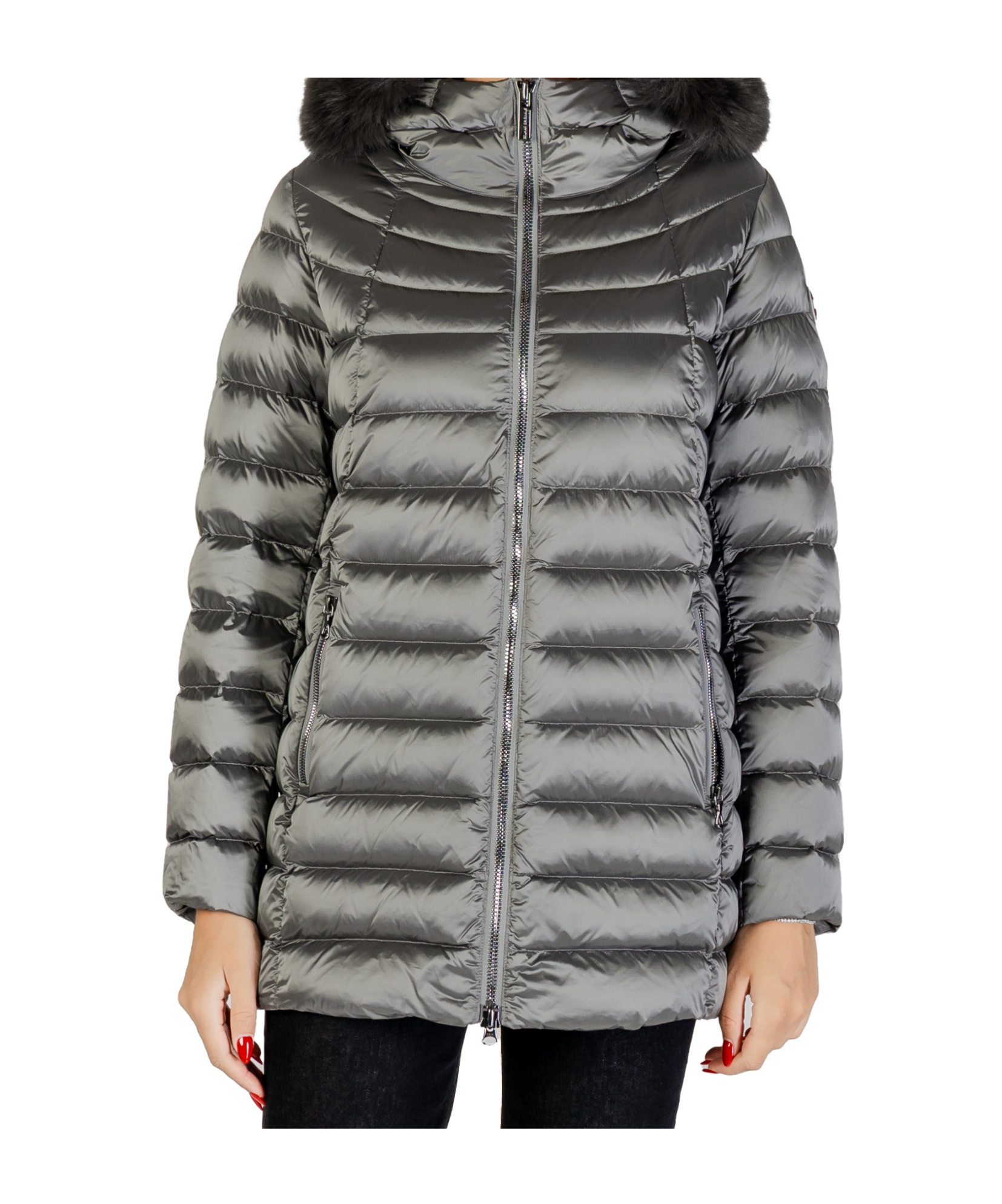 Colmar Originals Hooded Down Jacket In Gray