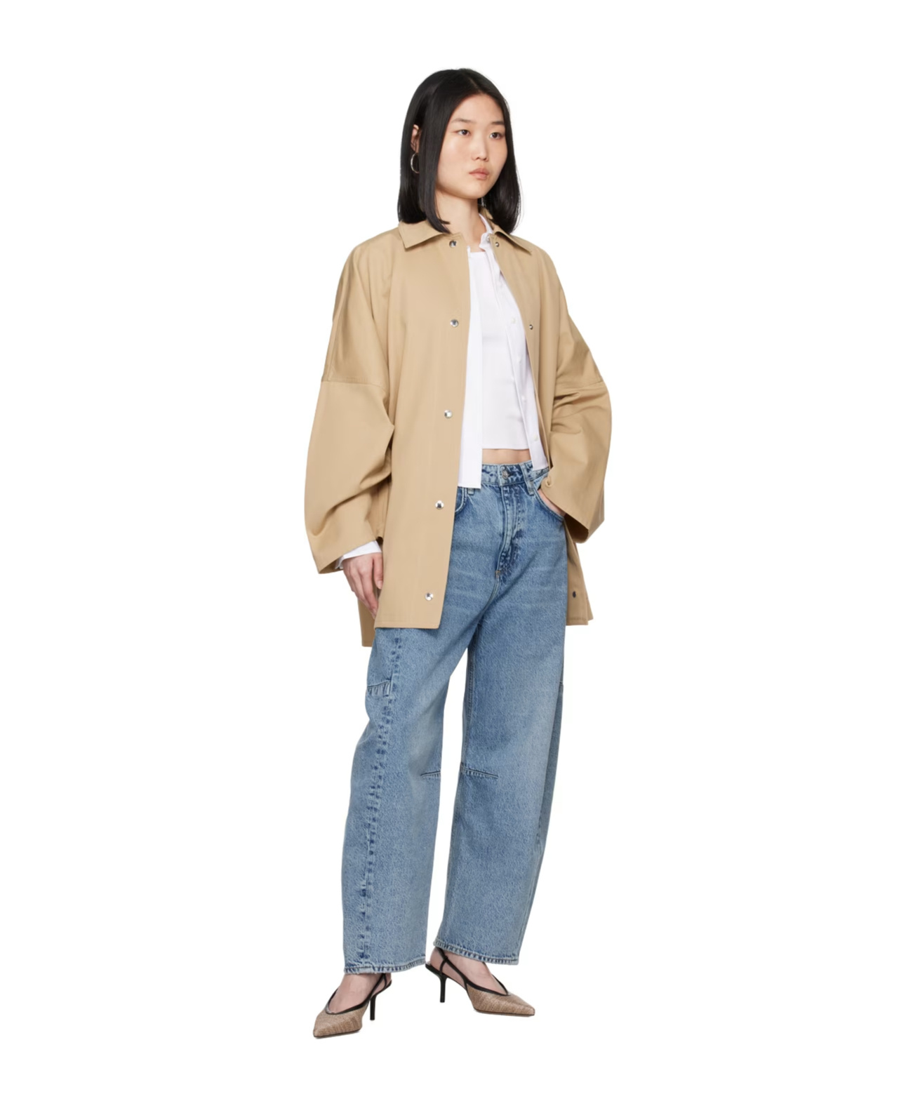 Rag & Bone Charlie Ankle Barrel-leg Jeans In Blue