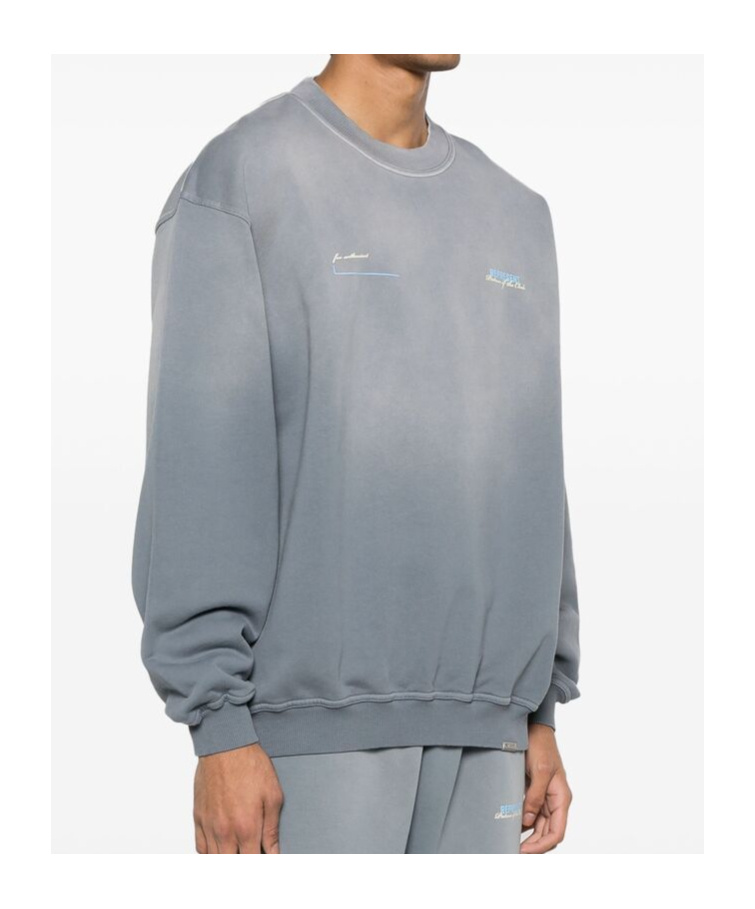 Shop Represent Crew Neck Sweater In Gray