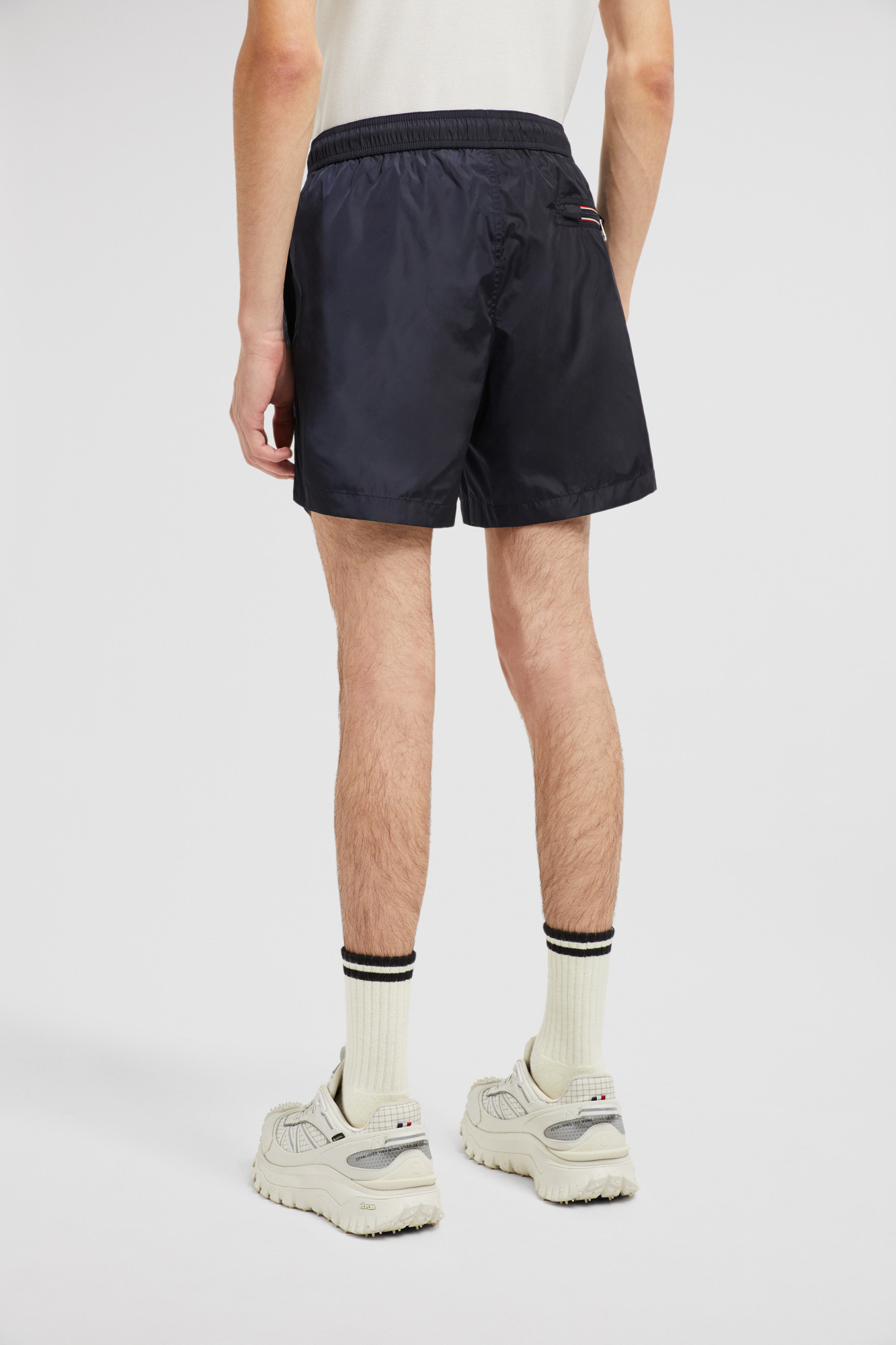Moncler Short De Bain En Jacquard Monogramme In Blue