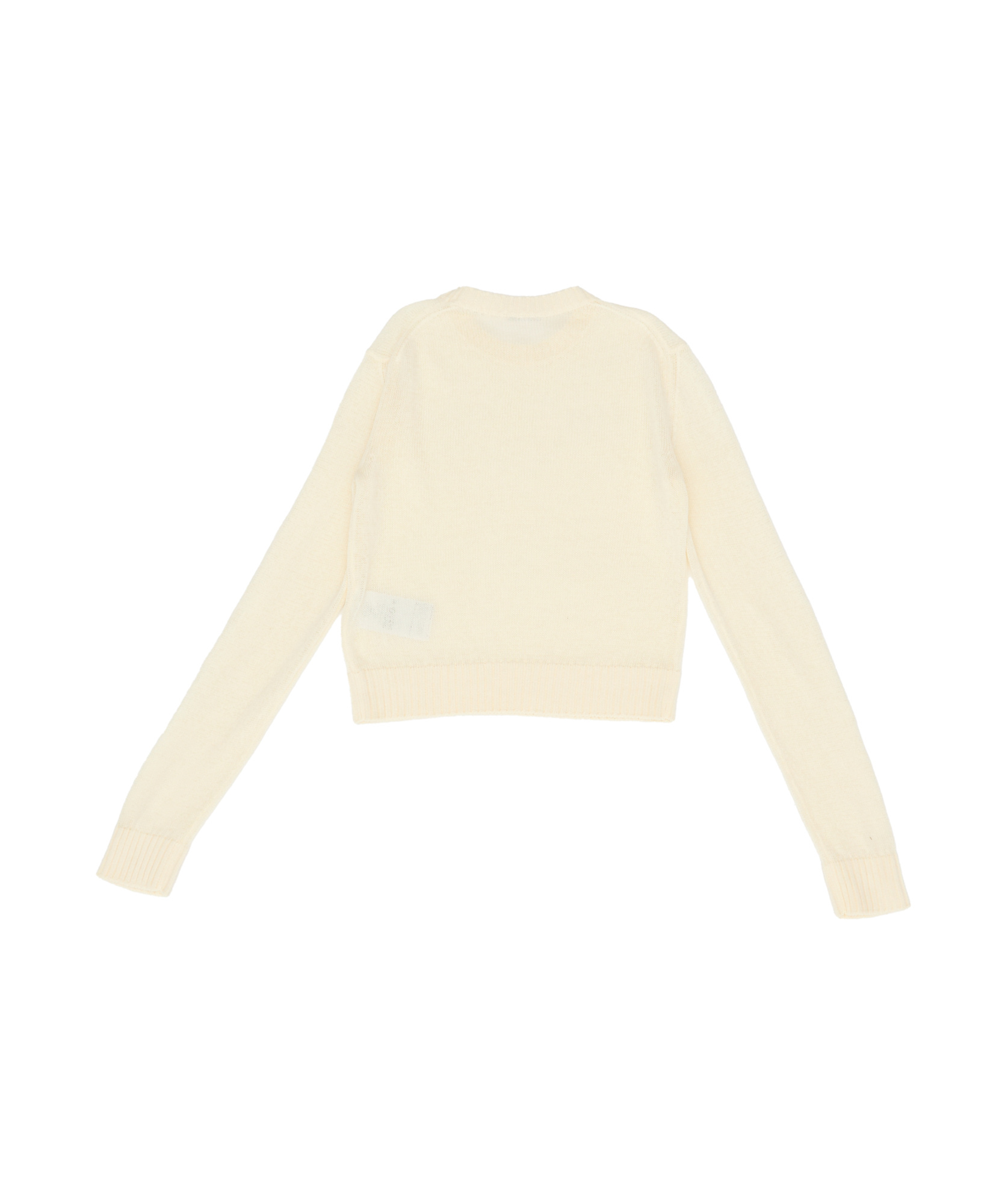 Jil Sander Crew Neck Sweater In White