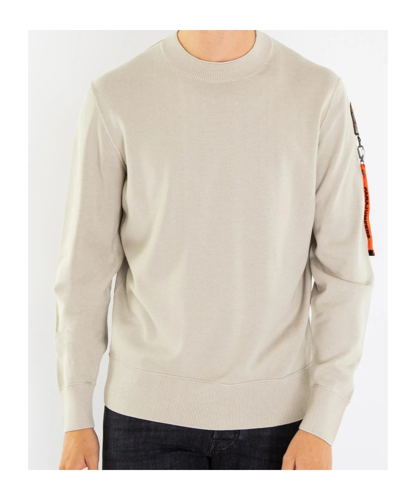Parajumpers Basic Braw Crew-neck Sweater In Gold