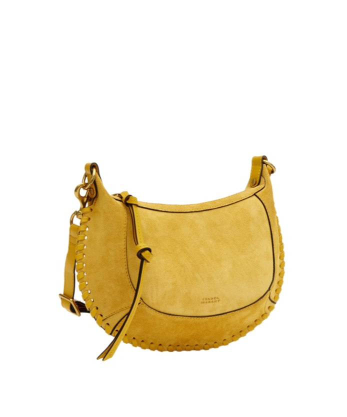 Isabel Marant Shoulder Bag Adjustable Strap Front Back Pockets In Yellow