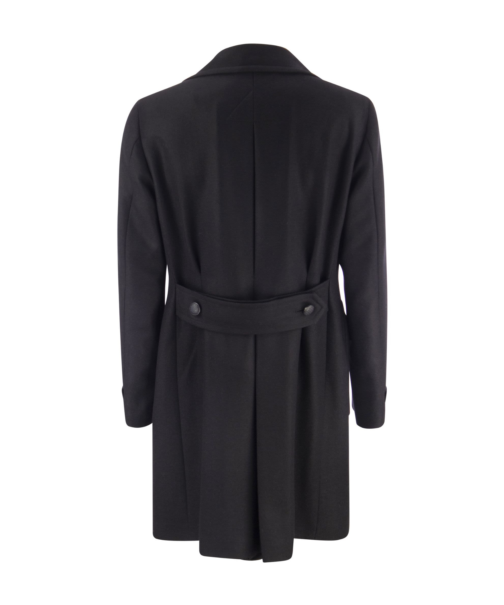 Tagliatore Carloz Double-breasted Coat In Black
