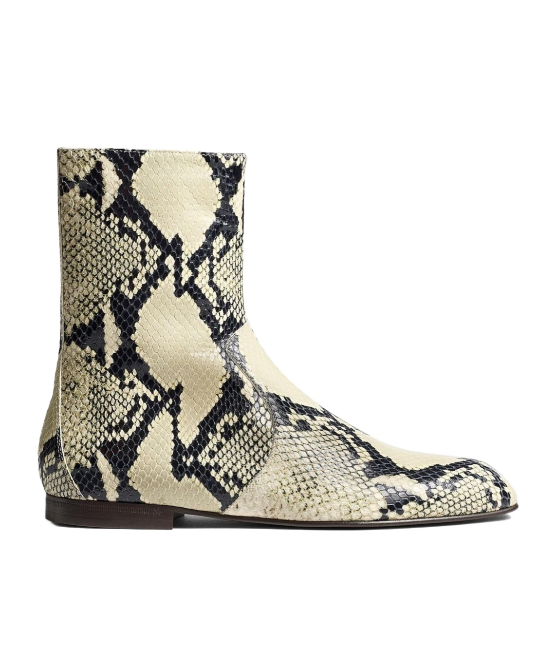 Khaite Colt Snake-effect Leather Ankle Boots In Multi