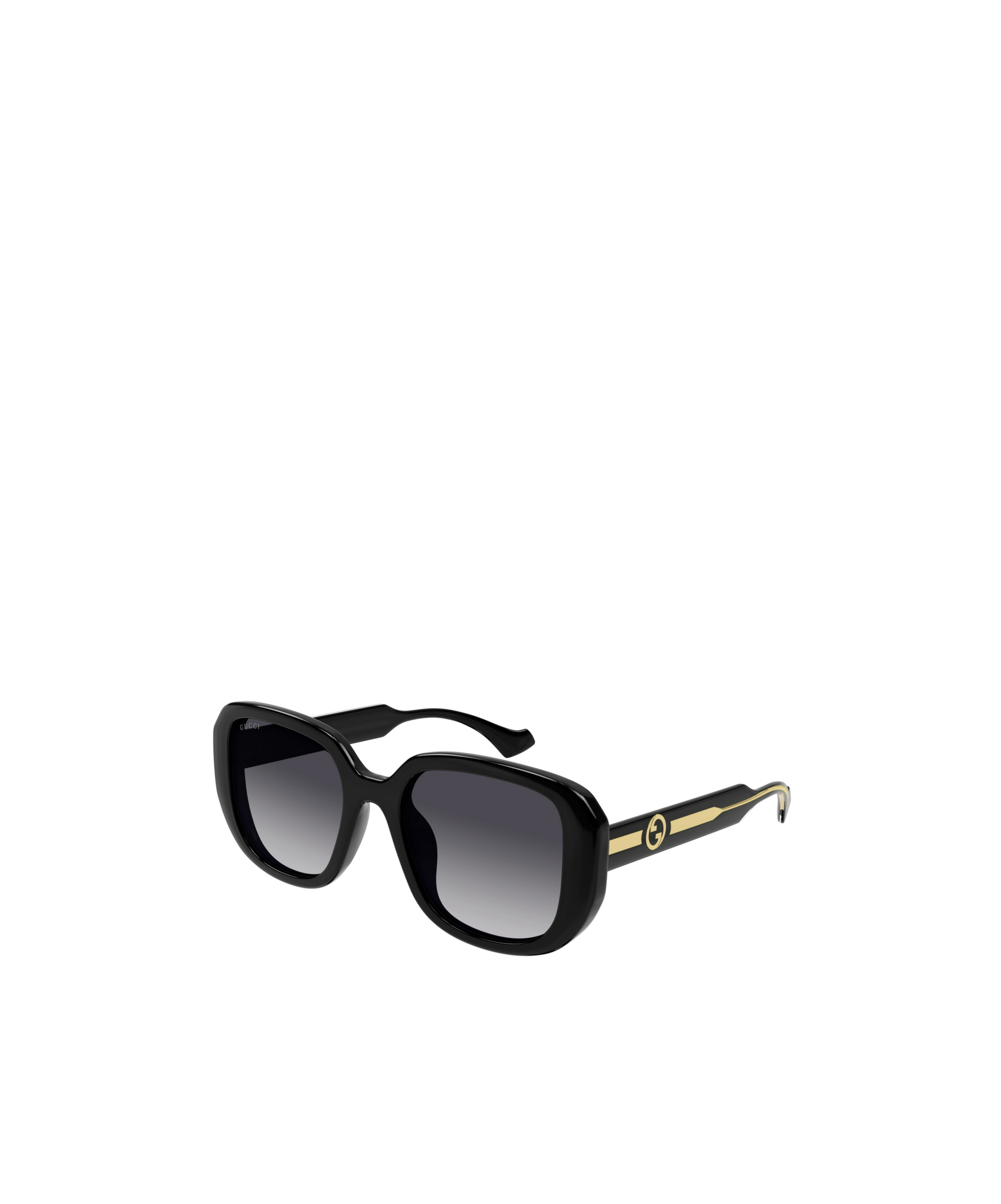 Gucci Interlocking-g Oversize-frame Sunglasses In Gray