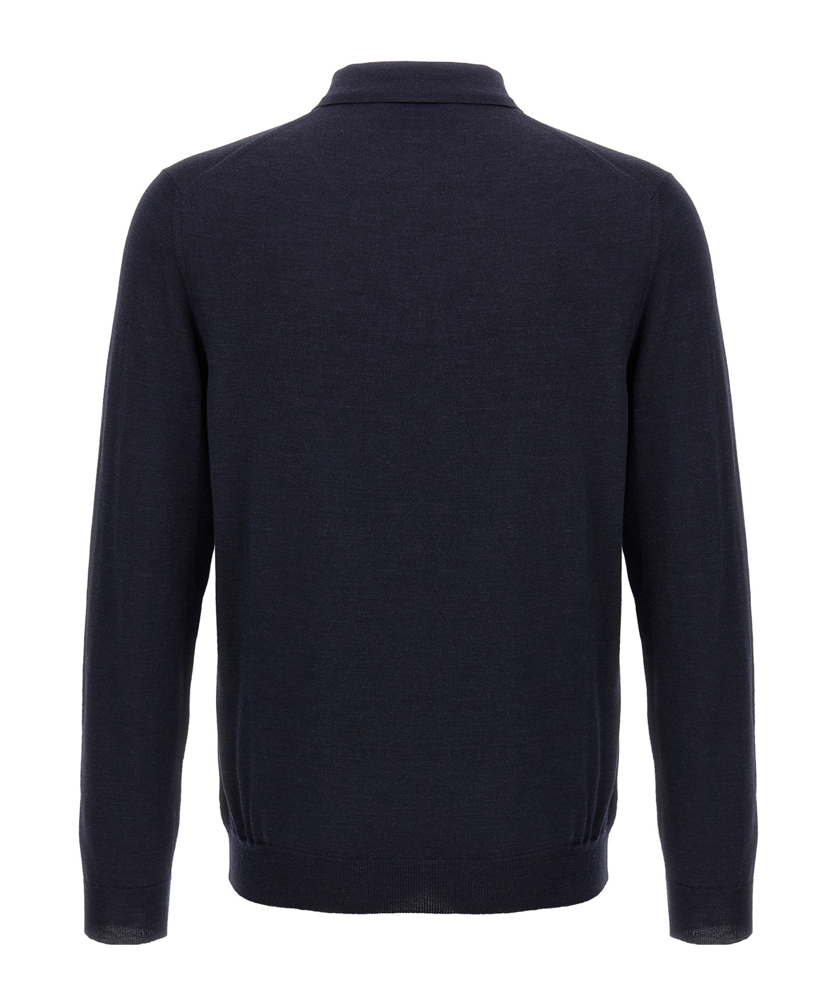 Zanone Wool Polo Shirt Collar Cuffs Hem