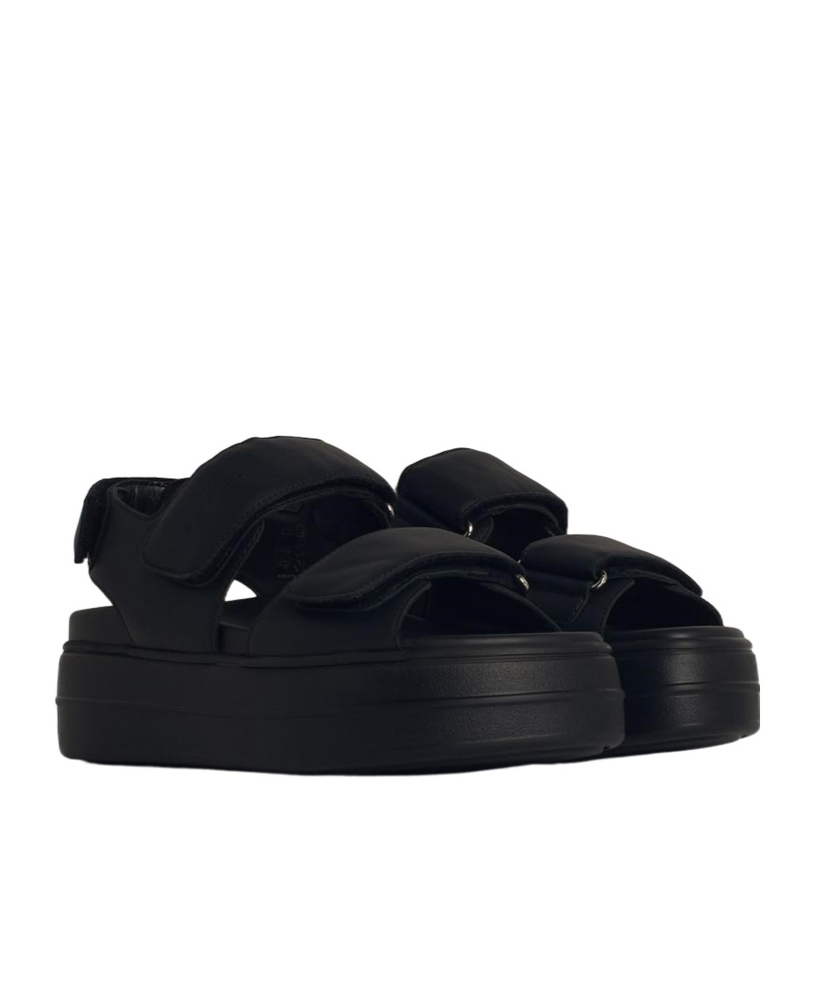 Hogan Chunky Platform Sandals With Adjustable Straps In Black