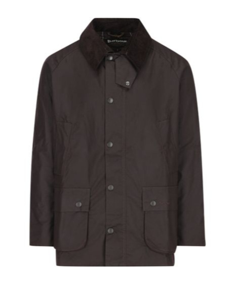 Barbour Beaufort Long Sleeved Snapped Jacket In Black