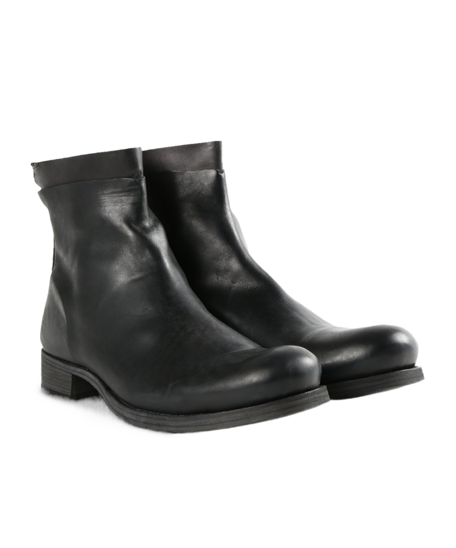 M.a+ Back-zip Booties In Black