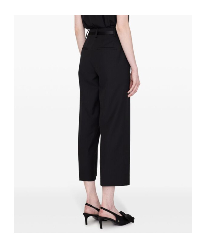 ANINE BING BELT-LOOP CASUAL PANTS