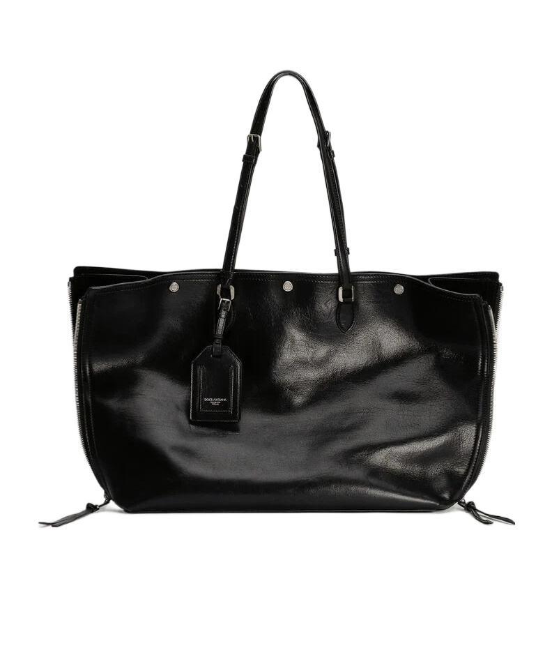 Dolce & Gabbana Zip Ew Runway Tote Bag In Black