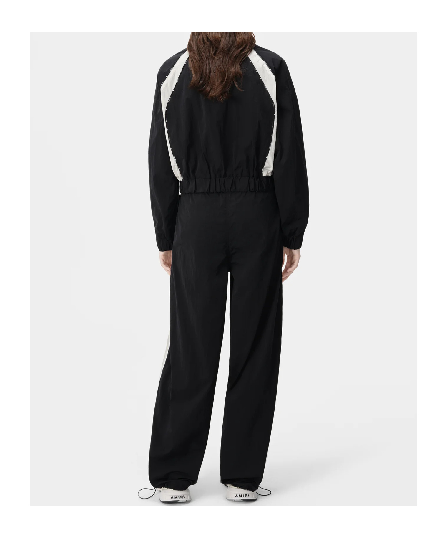 Amiri Raglan Ma Logo Sweatpants In Black