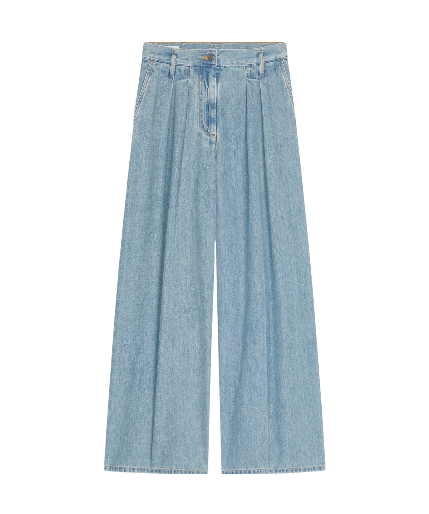 Dries Van Noten Pleated Jeans In Blue