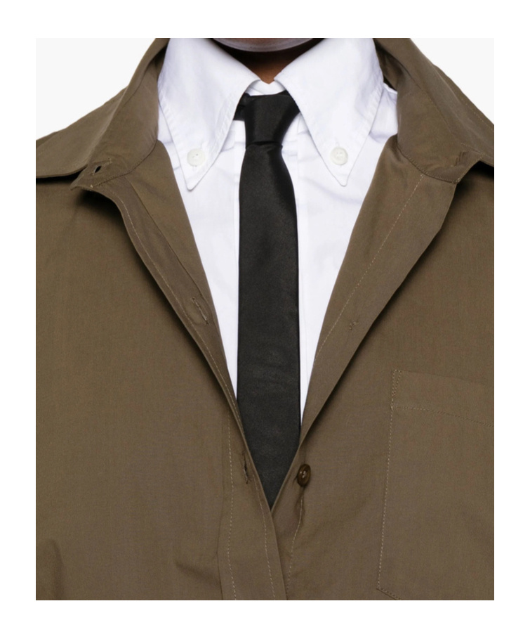 The Frankie Shop Long Sleeve Shirt In Green