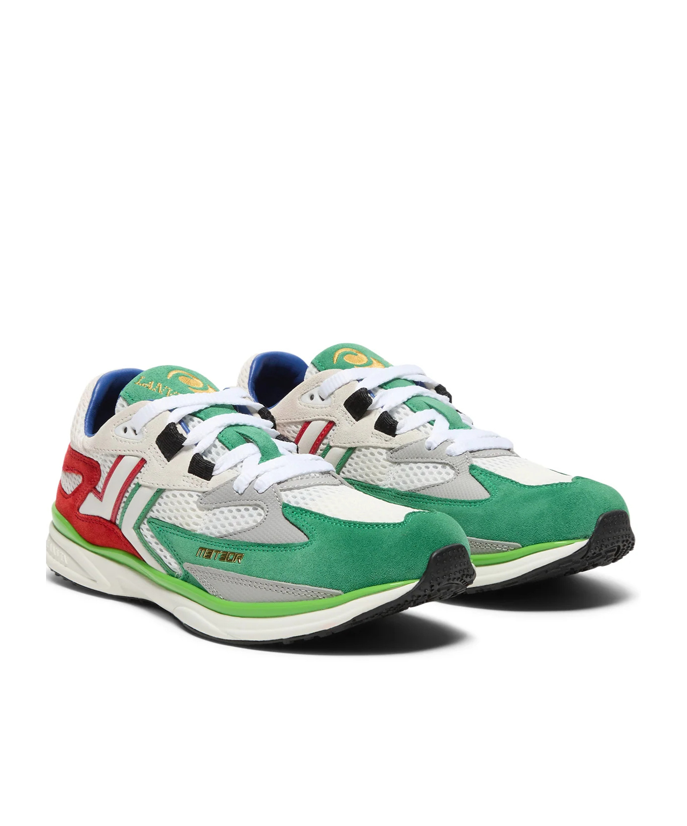 Lanvin Matching Color Straps And Low Upper Board Shoes In White