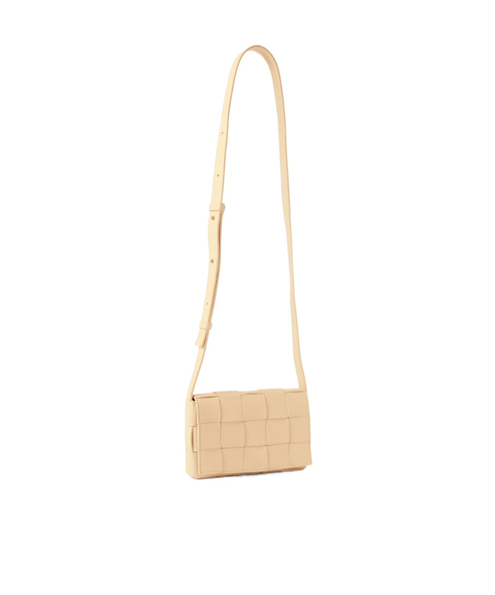 Bottega Veneta Small Cassette Shoulder Bag In Nude